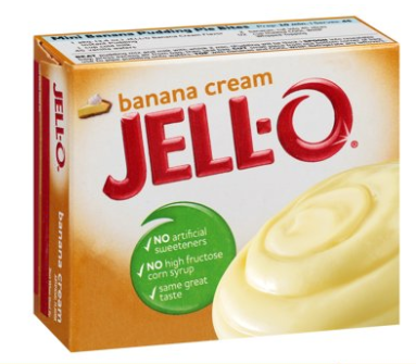 Jell-O Instant Banana Cream Pudding Mix 3.4oz