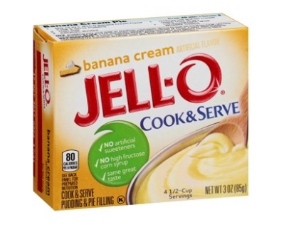 Jell-O Cook & Serve Banana Cream Pudding Mix 3oz (BEST BY: 27AUG25)