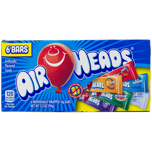 Airheads 6 Bars 3.3oz