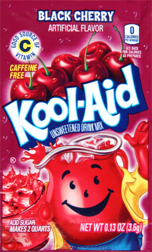 Kool Aid Black Cherry Unsweetened Drink Mix 0.13oz