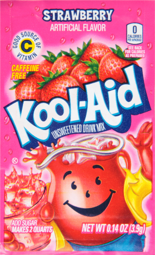 Kool Aid Strawberry Unsweetened Drink Mix 0.14oz