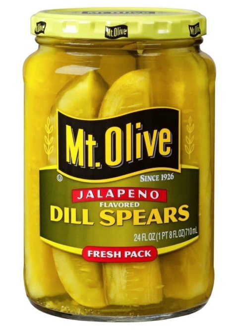 Mt. Olive Jalapeno Flavored Dill Spears 24oz