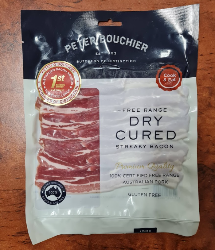 Peter Bouchier Dry Cured Streaky Bacon [Click & Collect Only]