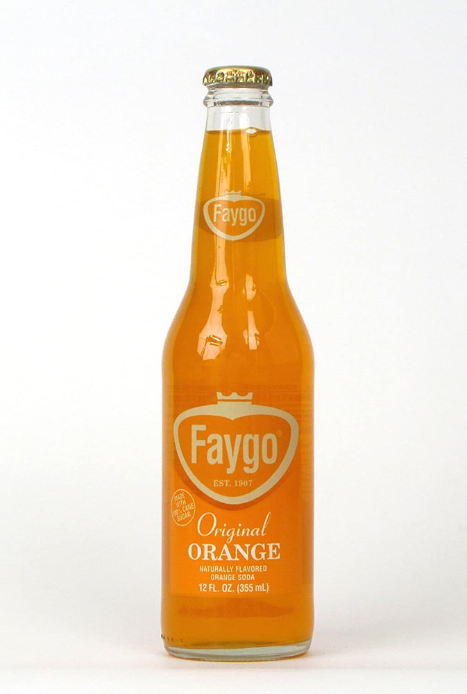 Faygo Orange Soda Glass Bottle 12oz
