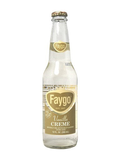 Faygo Vanilla Cream Soda Glass Bottle 12oz