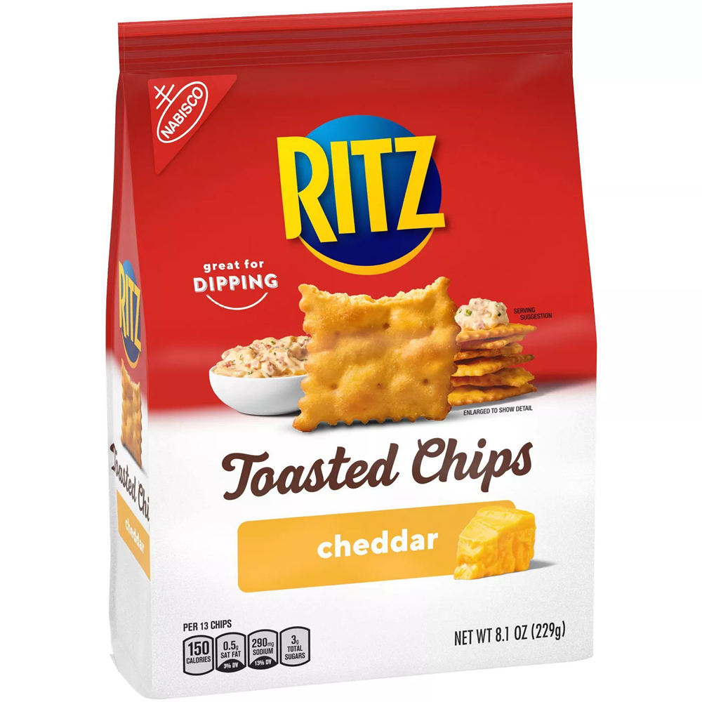 Ritz Cheddar Toasted Chips 8.1oz
