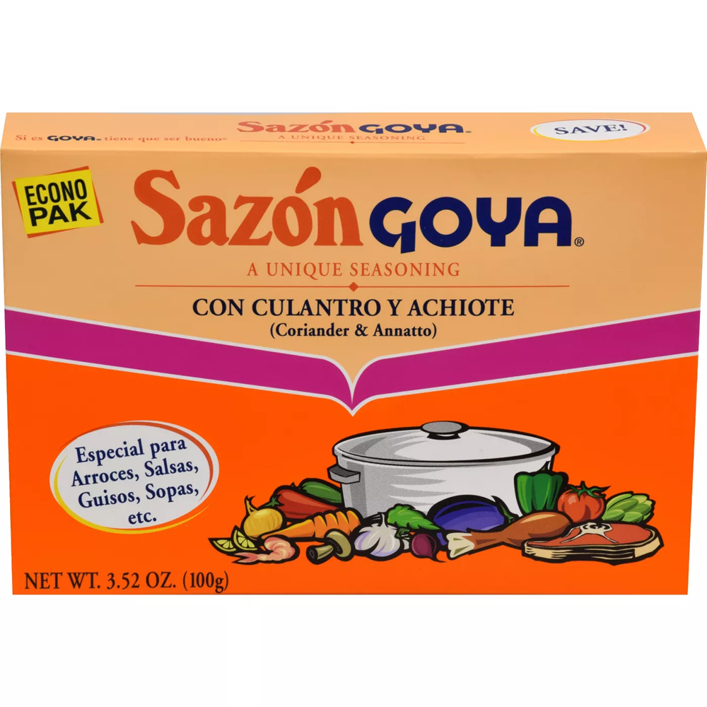 Sazon Goya Coriander & Annatto Seasoning 3.52oz