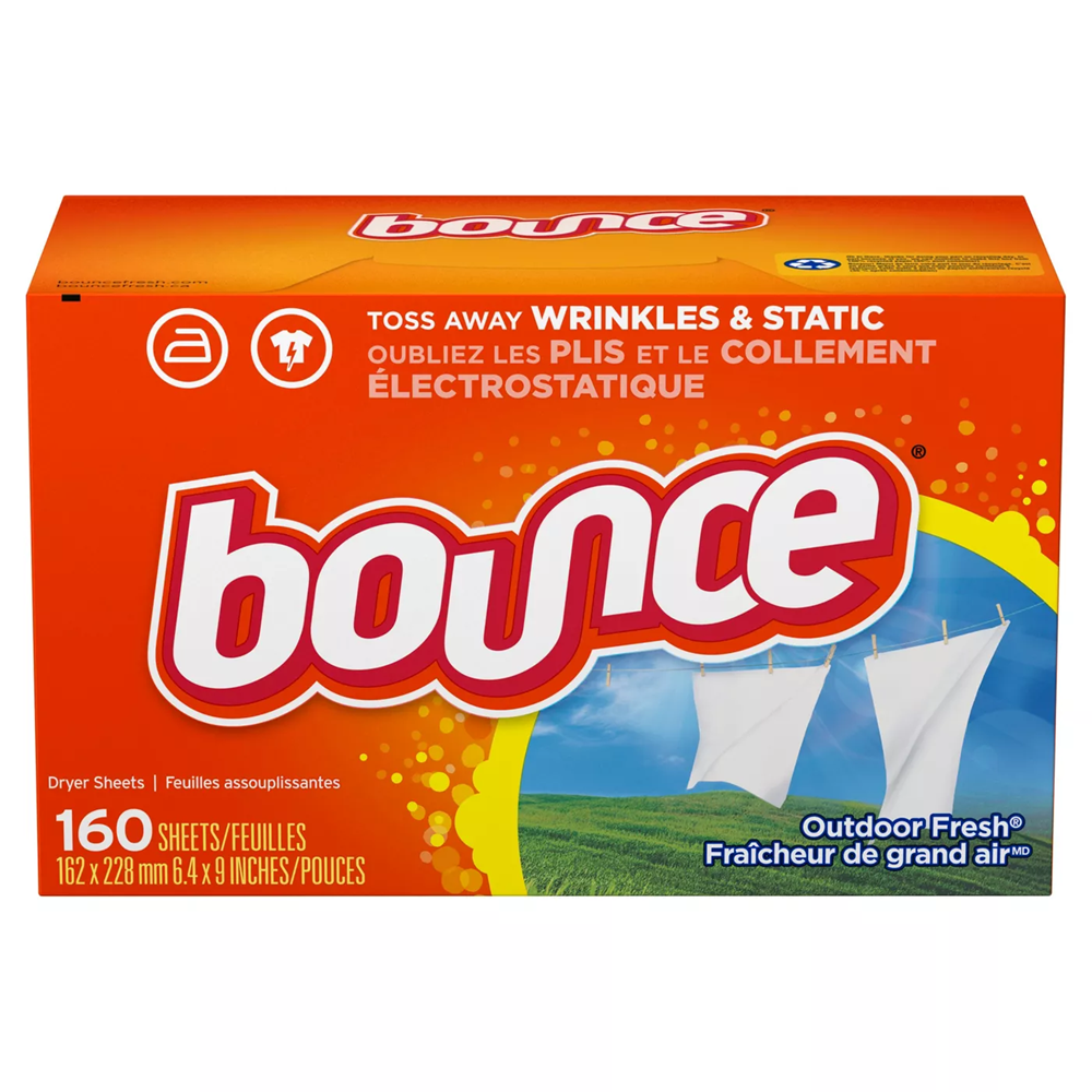 Bounce Outdoor Fresh Fabric Softener Dryer Sheets 160ct