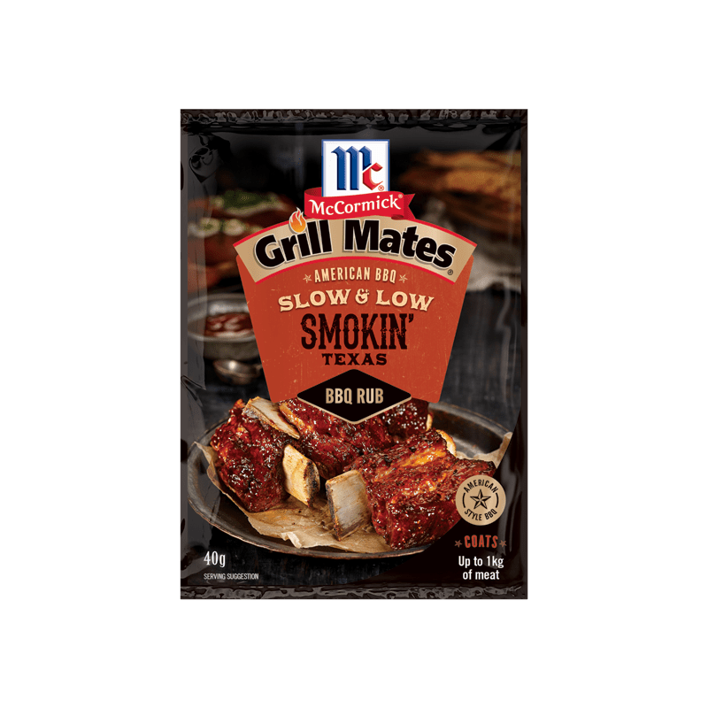 McCormick Grill Mates Smokin Texas Slow and Low BBQ Rub 40g USAFoods