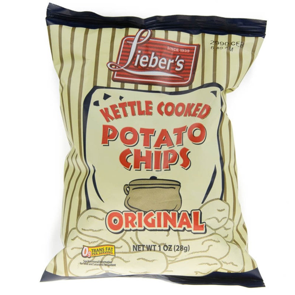 Lieber's Original Kettle Cooked Potato Chips 1oz