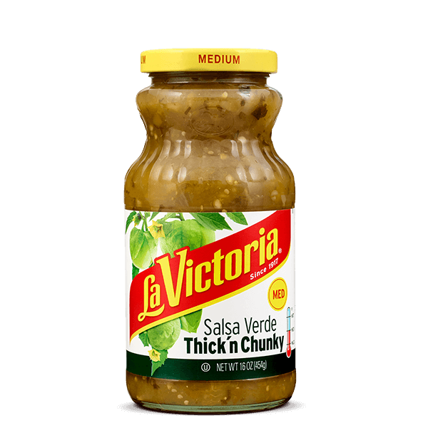 La Victoria Thick n' Chunky Salsa Verde Medium 16oz