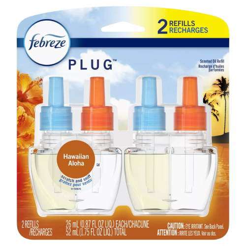 Febreze Hawaiian Aloha Plug Refill 2ct