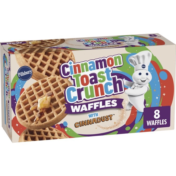 Pillsbury Cinnamon Toast Crunch Frozen Waffles 12.7oz (CLICK AND COLLECT ONLY)