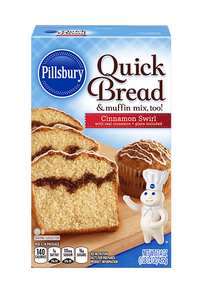 Pillsbury Quick Bread & Muffin Mix Cinnamon Swirl 17.4oz