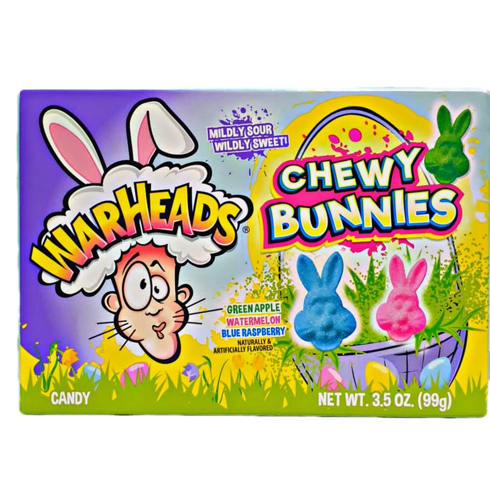 Warheads Easter Chewy Bunnies Theatre Box 3.5oz – USAFoods