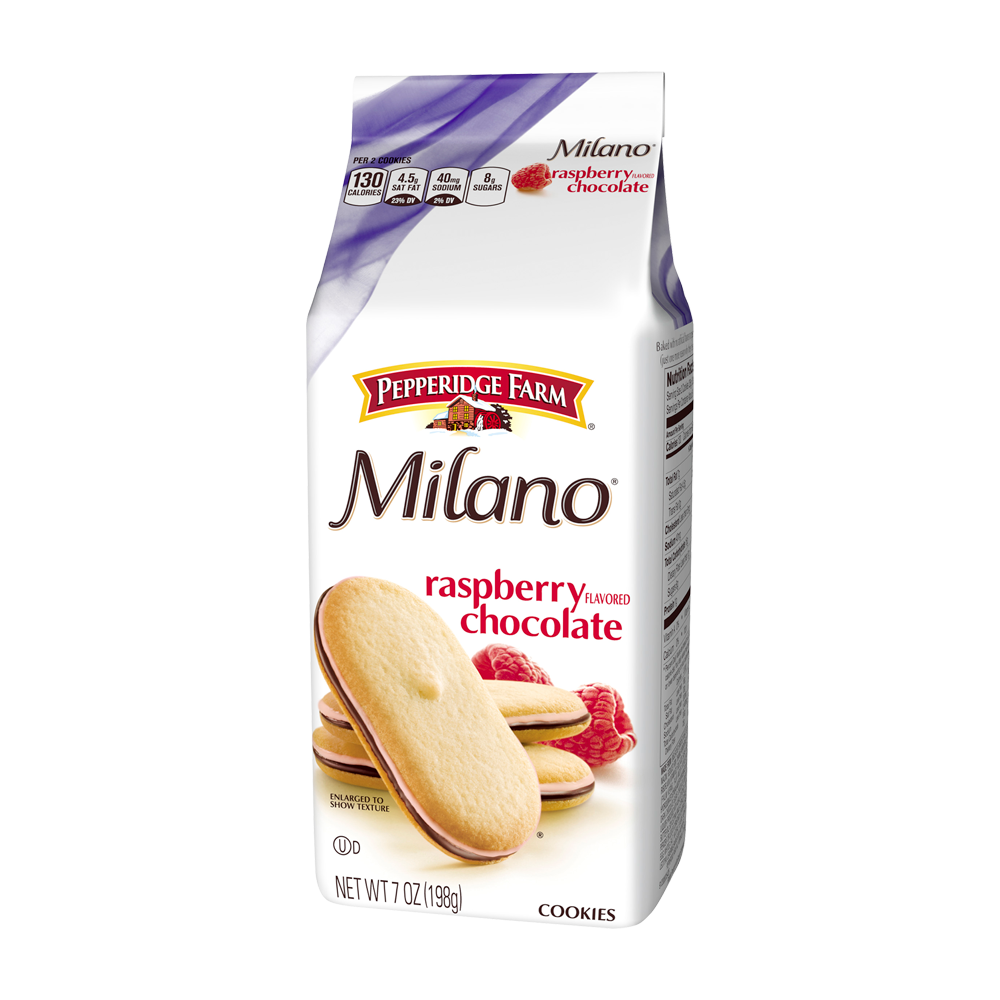 Pepperidge Farm Milano Raspberry Chocolate Cookies 7oz (BEST BY: MAY ...