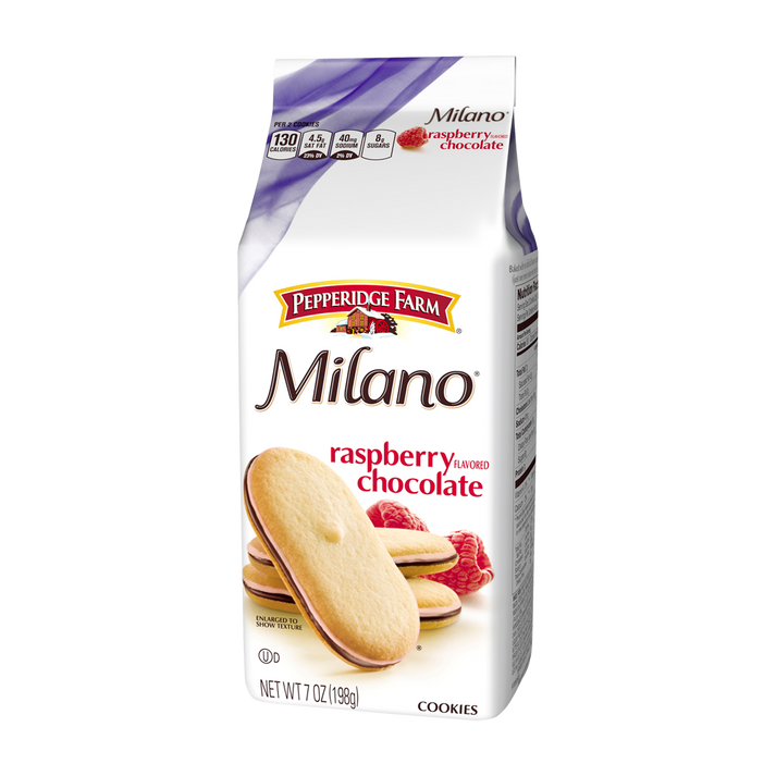 Pepperidge Farm Milano Raspberry Chocolate Cookies 7oz (BEST BY: MAY ...