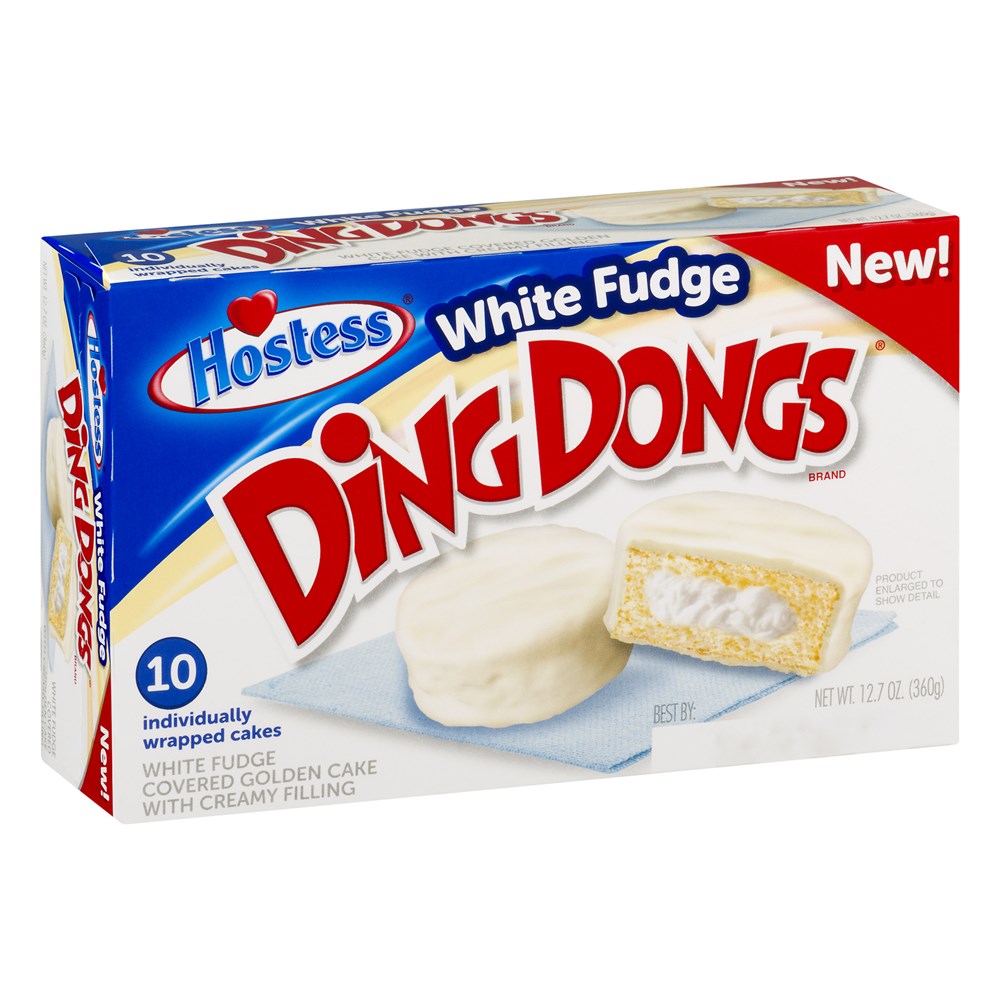 Hostess White Fudge Ding Dongs 10pk