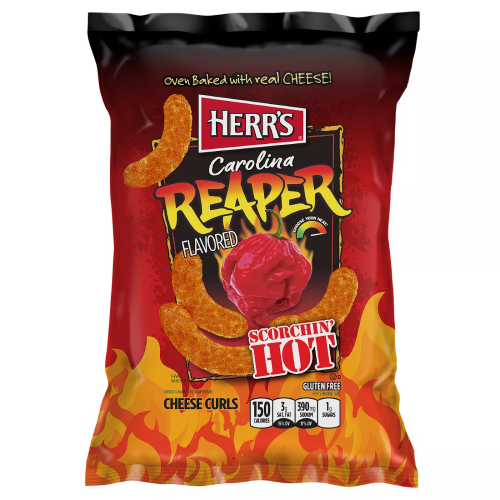 Herr's Carolina Reaper Flavored Cheese Curls 6oz