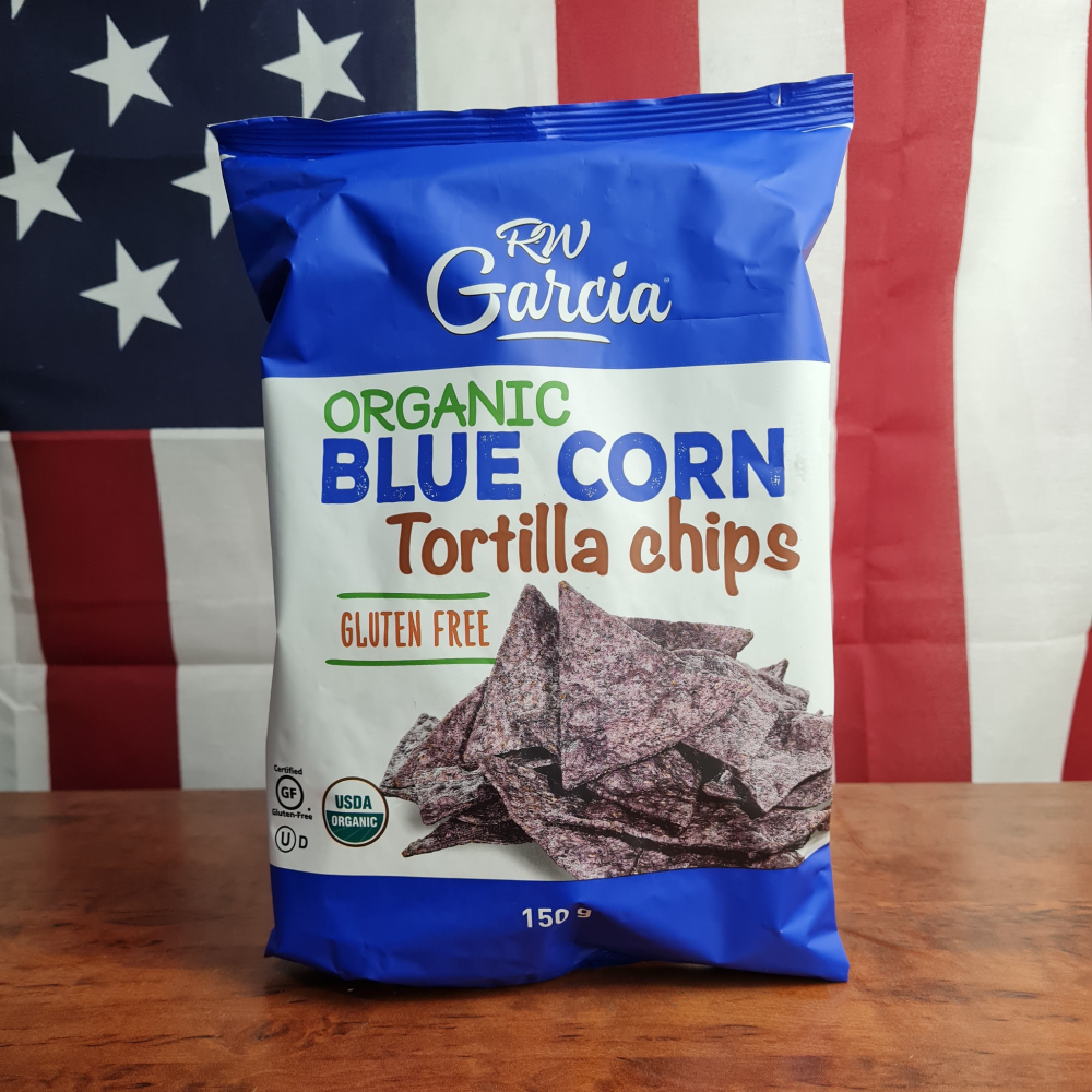 Organic Blue Corn Tortilla Chips 150g
