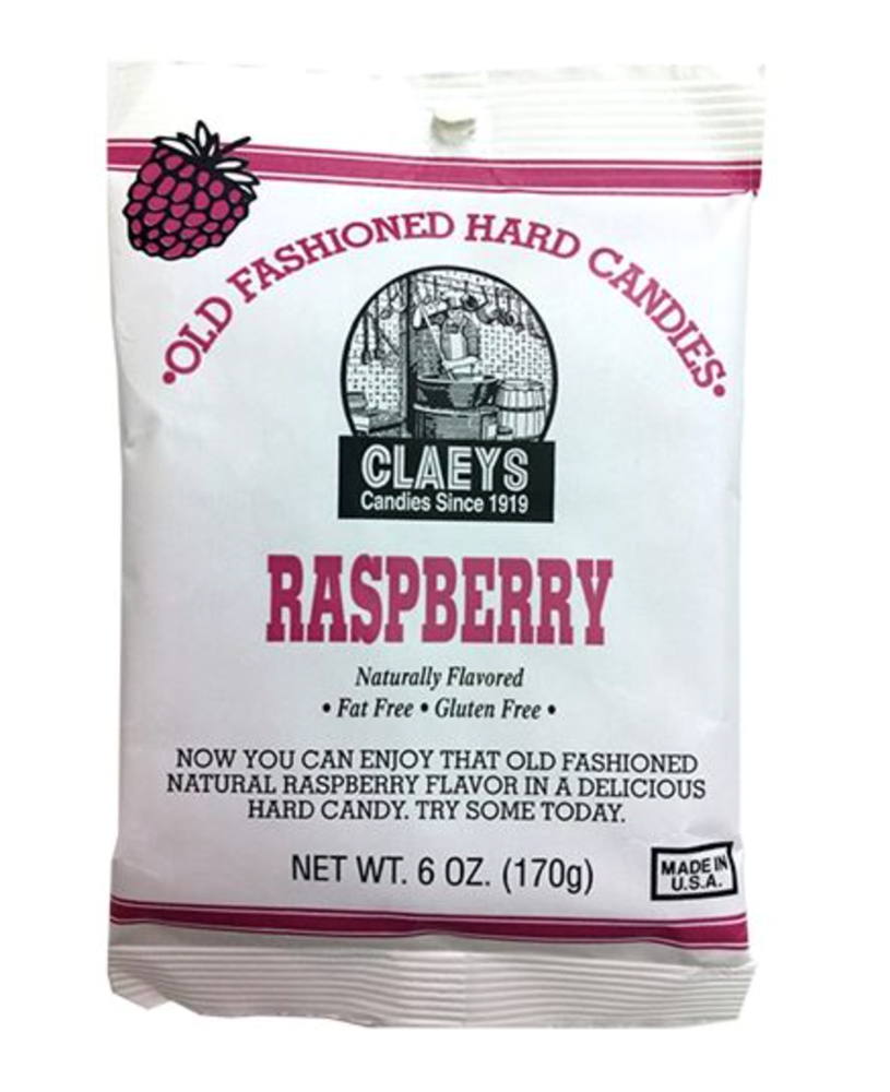 Claeys Raspberry Hard Candy 6oz