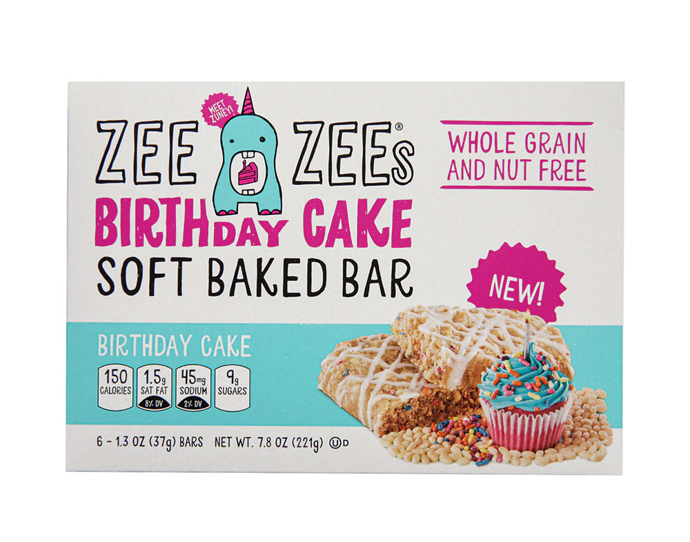 Zee Zee's Birthday Cake Soft Baked Bar 7.8oz