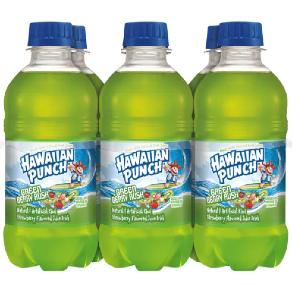 Hawaiian Punch Green Berry Rush 6 Pack 60.0oz