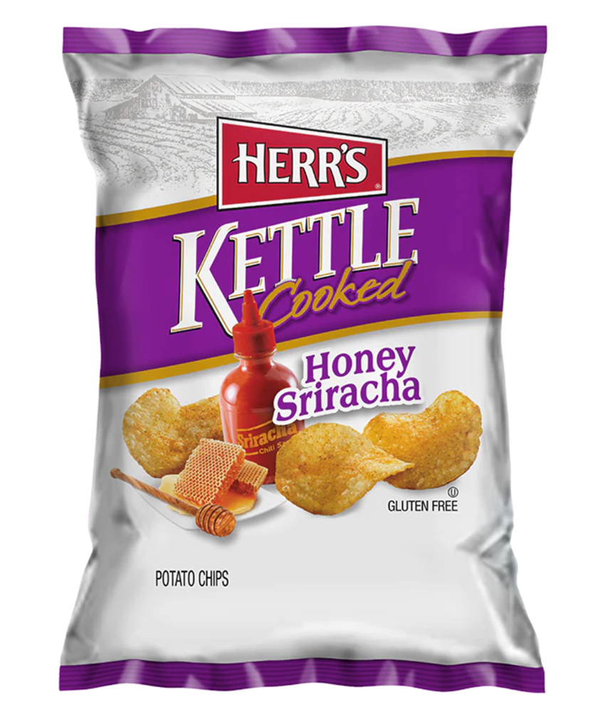 Herr's Honey Sriracha Kettle Cooked Potato Chips 5oz