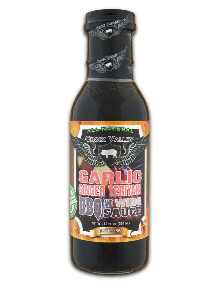Croix Valley Garlic Ginger Teriyaki BBQ & Wing Sauce 12oz (BEST BY: DEC 24)