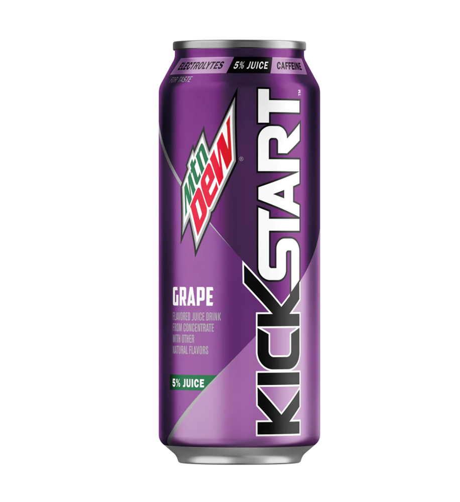 Mountain Dew Kickstart Midnight Grape 16oz USAFoods