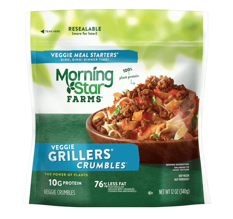 Morning Star Farm Veggie Grillers Crumbles 12oz [Click & Collect Only]
