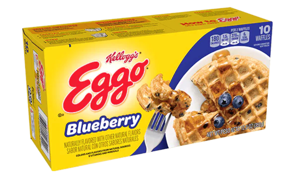 Eggo Blueberry Waffles 12.3oz [Click & Collect Only]