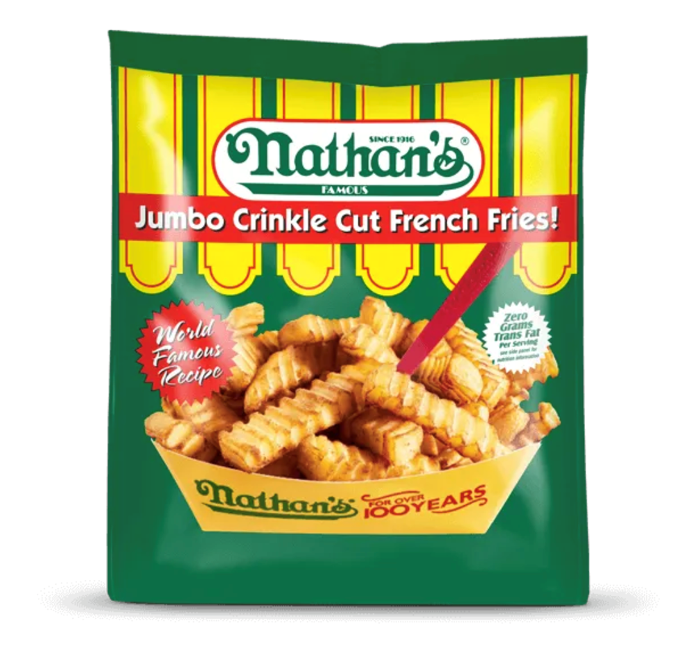 Nathan's Jumbo Crinkle Cut Fries 28oz [Click & Collect Only]