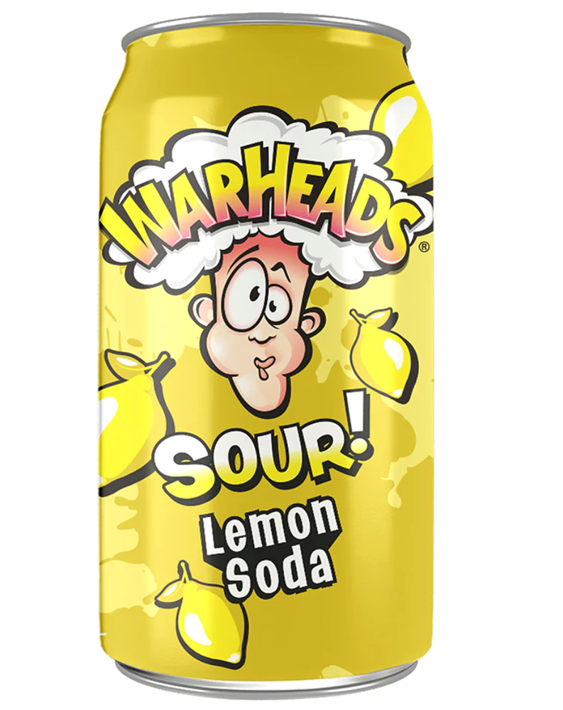Warheads Sour Lemon Soda 12oz