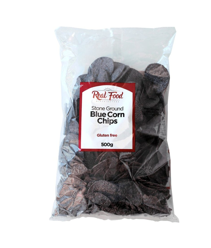 Stone Ground Blue Corn Chips 500g