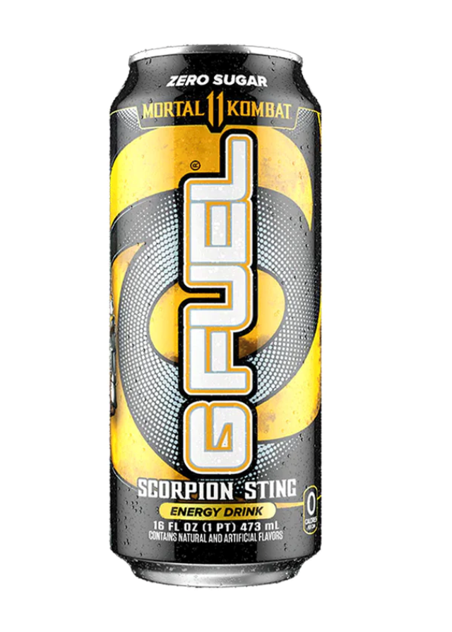 G FUEL Mortal Kombat 11 Scorpion Sting Energy Drink 16oz