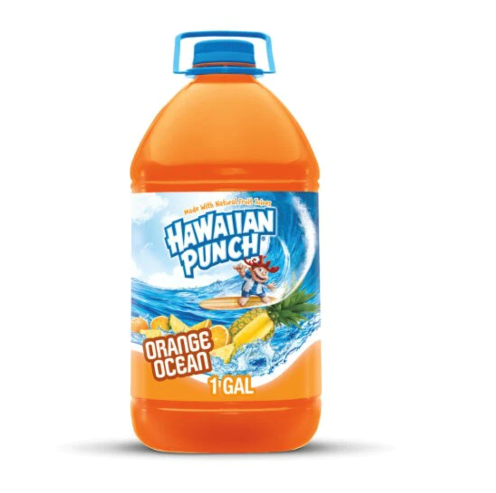 Hawaiian Punch Orange Ocean Plastic Bottle 1 Gallon (3.78L)