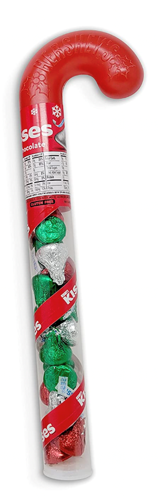 Hershey's Milk Chocolate Kisses Xmas Candy Cane 2.24oz