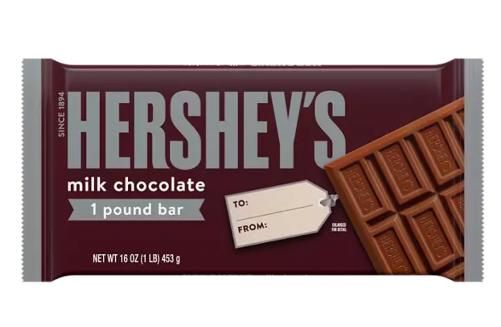 Hershey's Xmas Milk Chocolate 1 Pound Bar