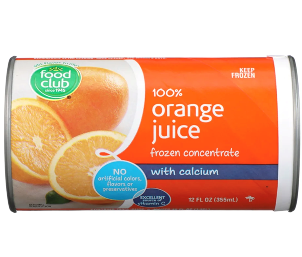 Food Club Frozen Orange Juice [Click & Collect Only] 12oz