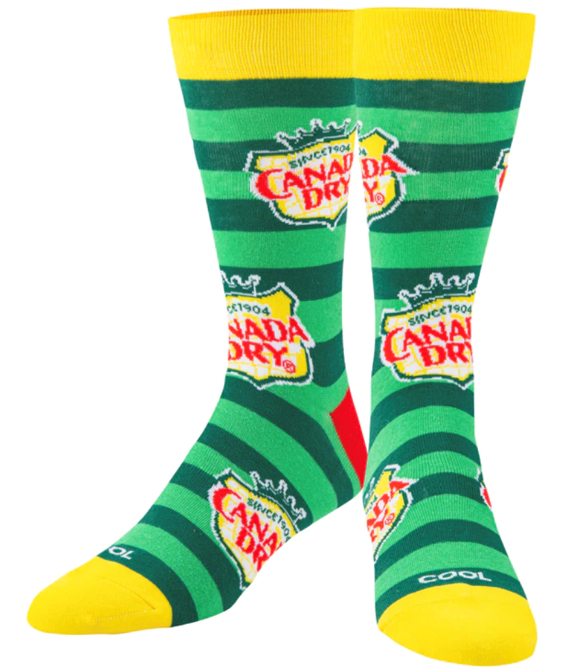 Crazy Socks Canada Dry Stripes Socks (1 Pair)
