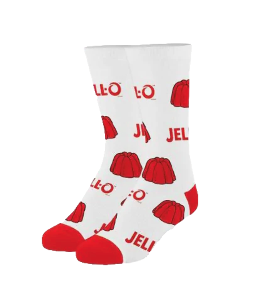 Crazy Socks Red Jell-O (1 Pair)