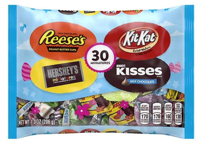 REESE'S, KIT KAT and HERSHEY'S Miniatures Chocolate Easter Assortment Candy 7.3oz