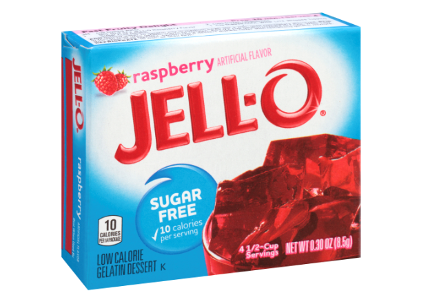 Jell-O Sugar Free Instant Jello Gelatin Mix Raspberry 0.3oz