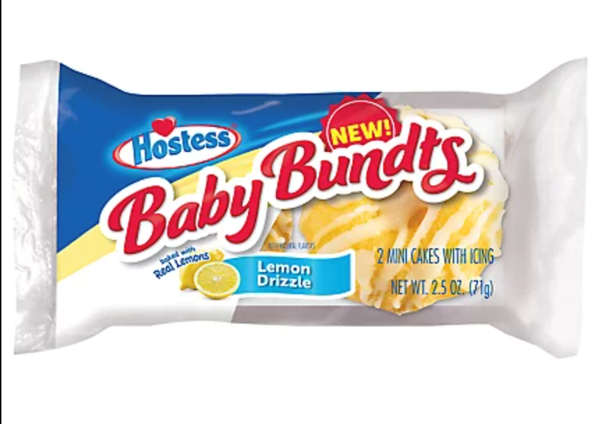 Hostess Baby Bundts Lemon Drizzle 2pk