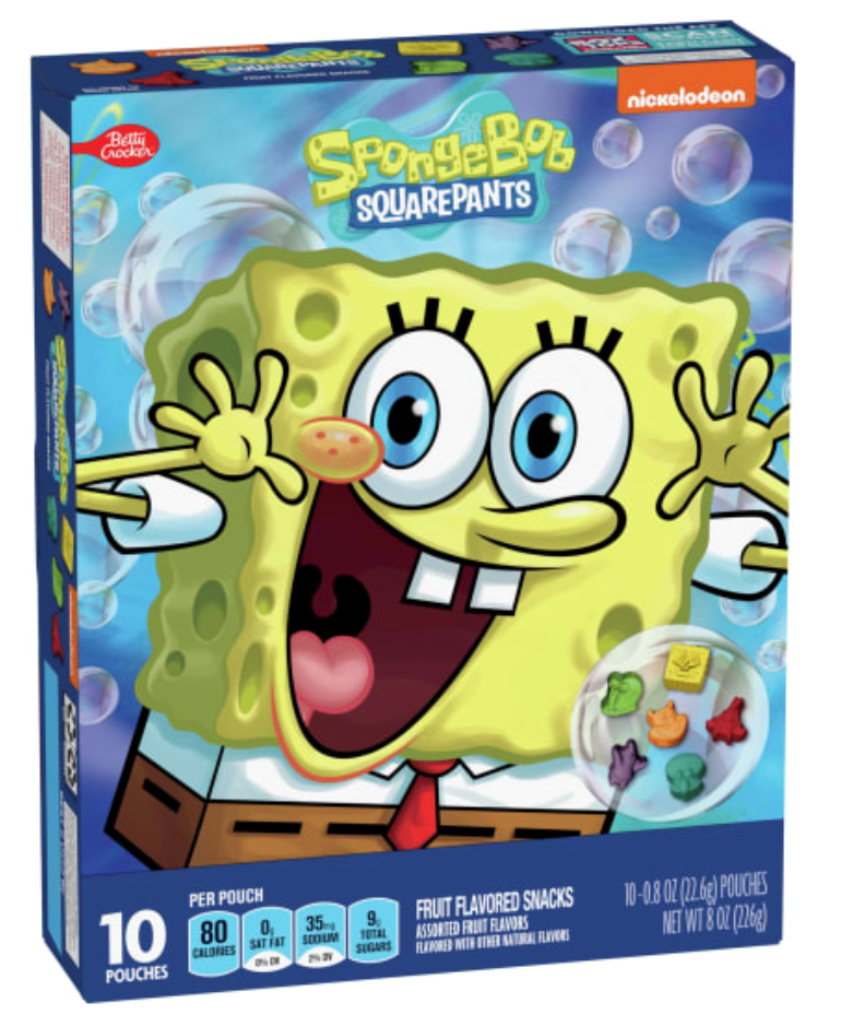 Spongebob Squarepants Fruit Snacks 10ct