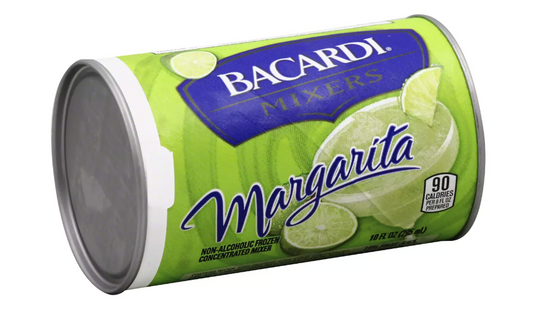 Bacardi Mixers Margarita Frozen Concentrate 10oz [Click & Collect Only] (BEST BY: JAN 2026)