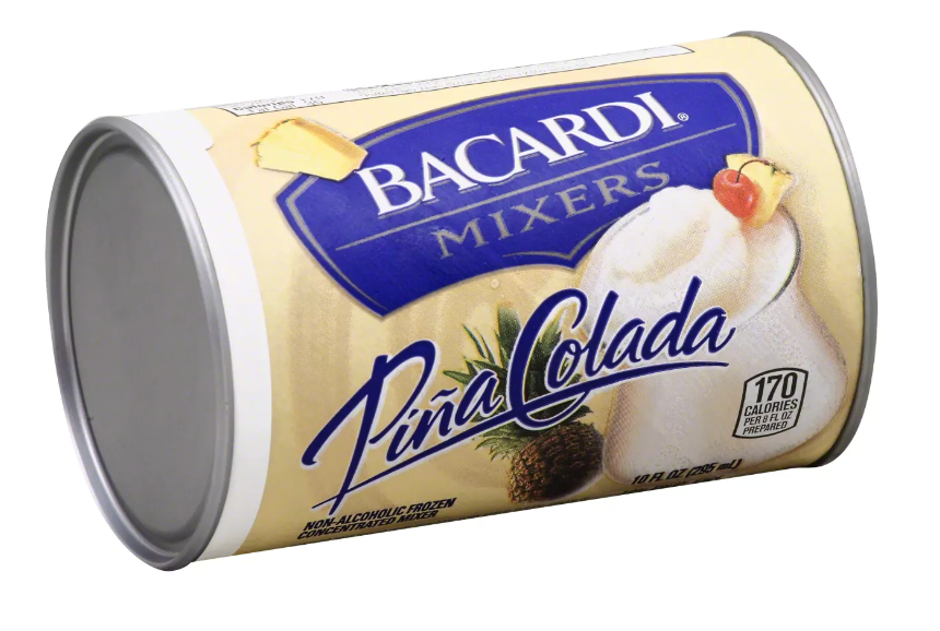 Bacardi Mixers Frozen Pina Colada Concentrate Mix 10oz (BEST BY: AUG 25)