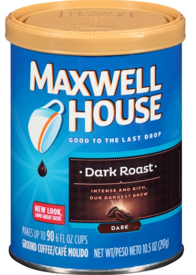Maxwell House Dark Roast Coffee Canister 10.5oz