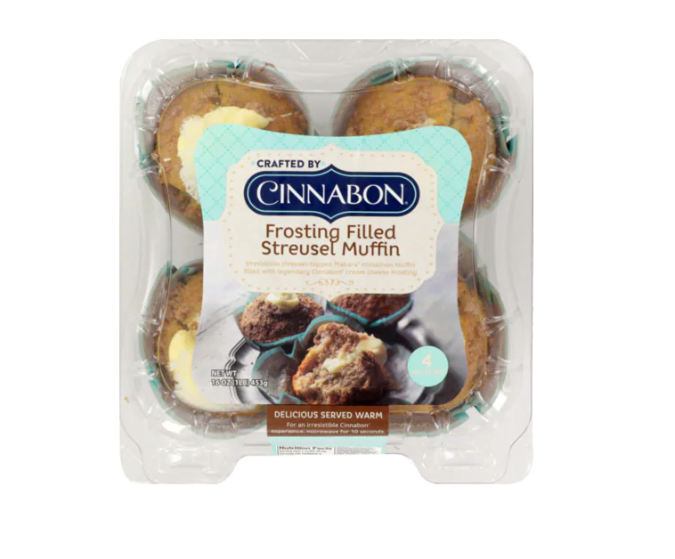 Brill Cinnabon Frosting Filled Streusel Muffin 4oz [Click & Collect Only]